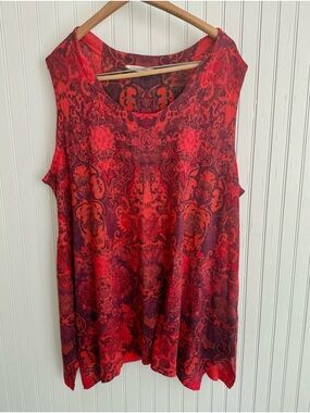 Soft Surroundings Red Tank Top 2X